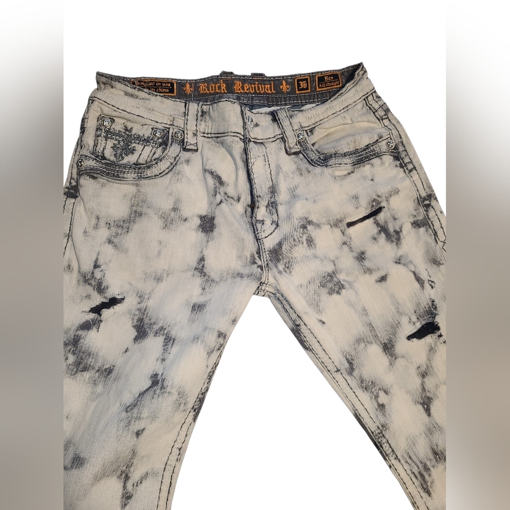 NWOT ROCK REVIVAL MENS JEANS SIZE 36×33 - Picture 4 of 11